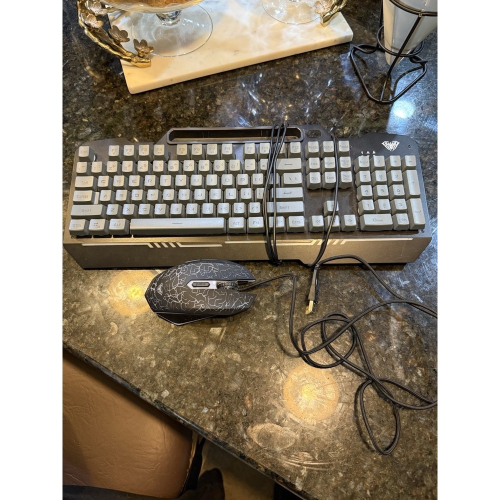 AULA T102 Wired Gaming Keyboard & Mouse Combo USB RGB Full Size